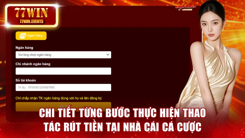 Chi tiết từng bước thực hiện thao tác rút tiền tại nhà cái cá cược